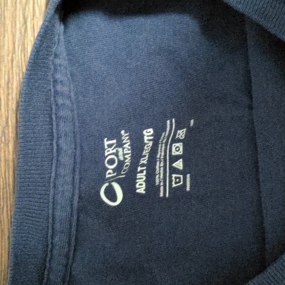 C Port & Company Mens Size XL Blue 2014 Patriots World Champions Stars Tee Shirt - Picture 2 of 5